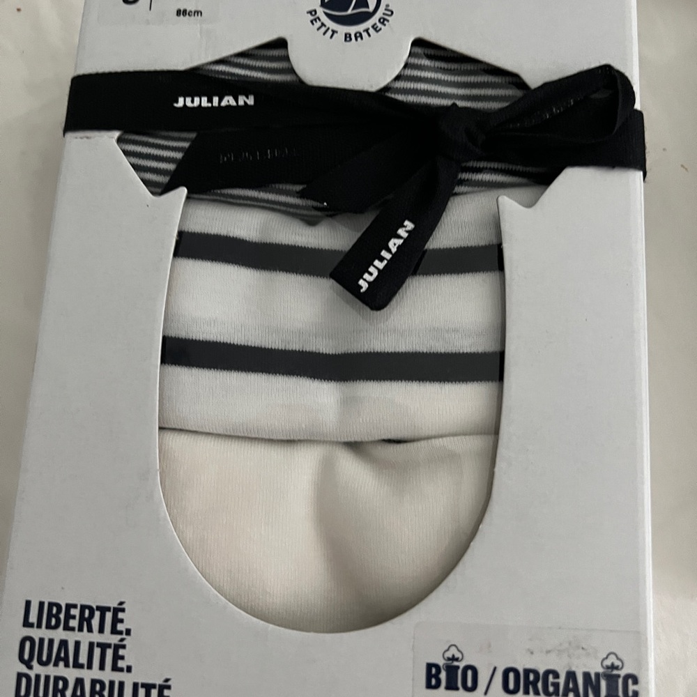 Petit Bateau bodysuits short sleeve 24m